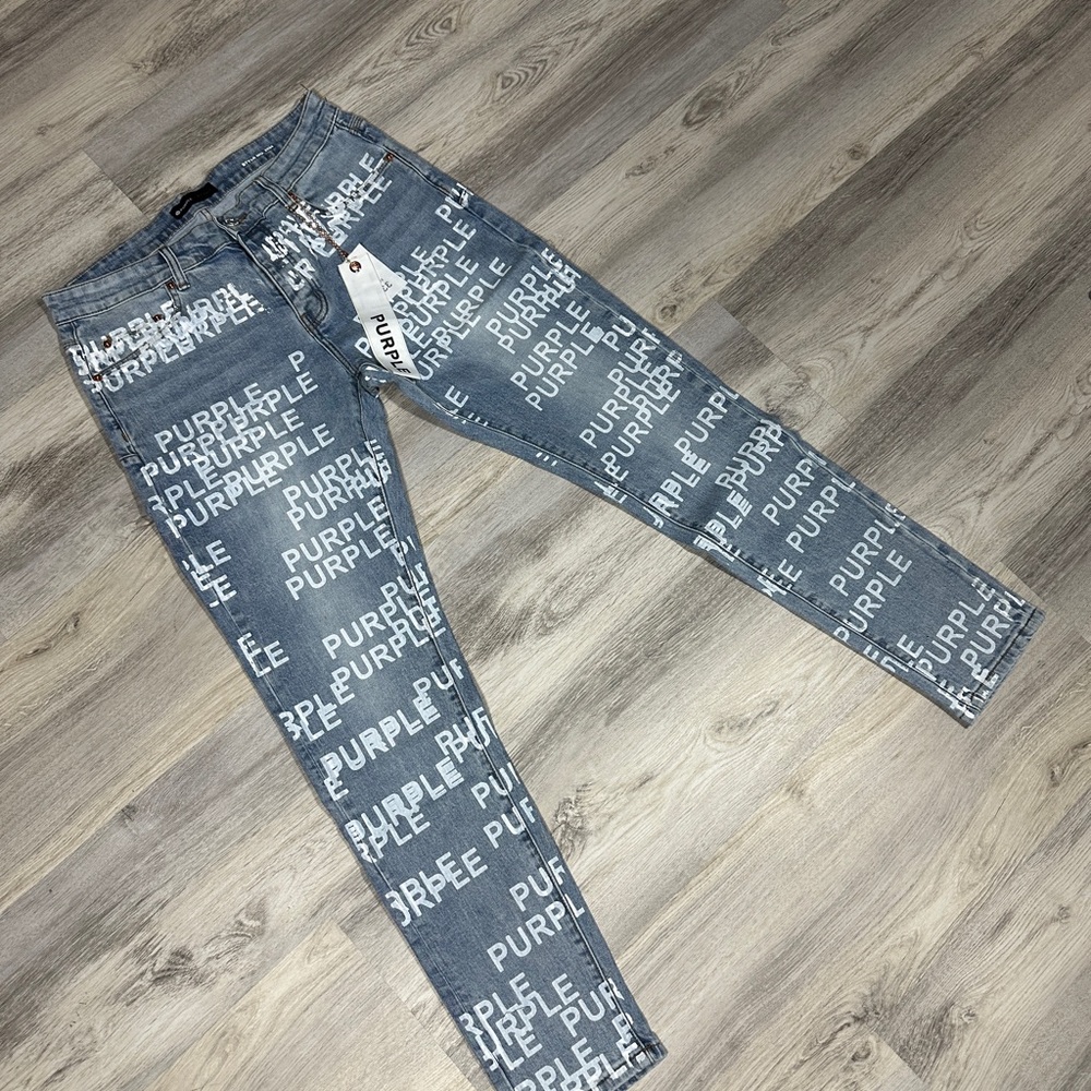 Purple Graphic Men’s  Jeans